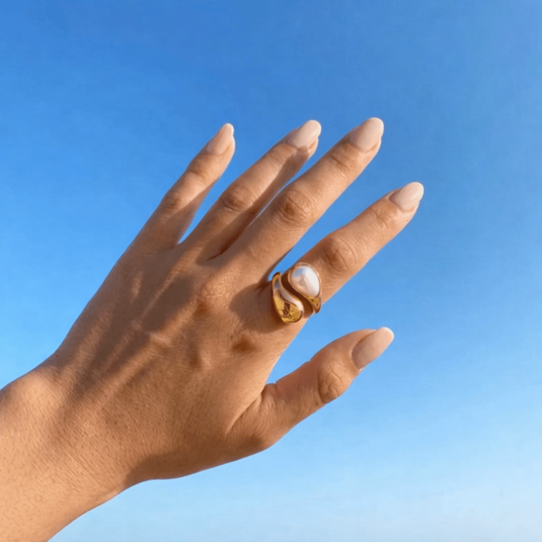 Anillo Drop y Perla