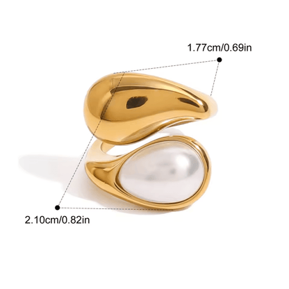 Anillo Drop y Perla