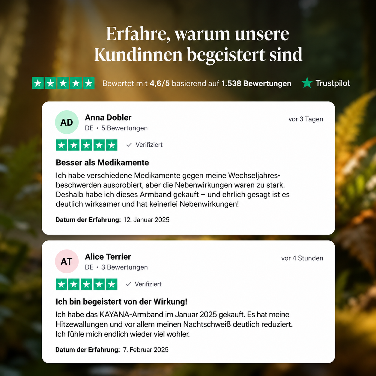 Kayana Armband | Deine natürliche Lösung für die Menopause
